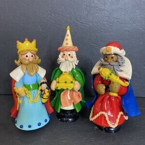 Sugar Works Three Wise Men Nativity Magi Kings Figures Possible Dreams Folkcraft